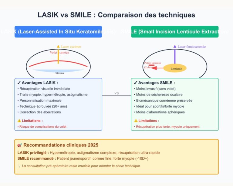 LASIK vs SMILE : quelle technique choisir pour corriger votre vue ?
